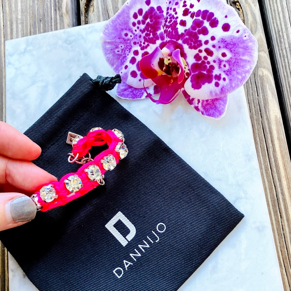 DANNIJO Ellen Pink Crystal Bracelet NWT - Picture 9 of 16